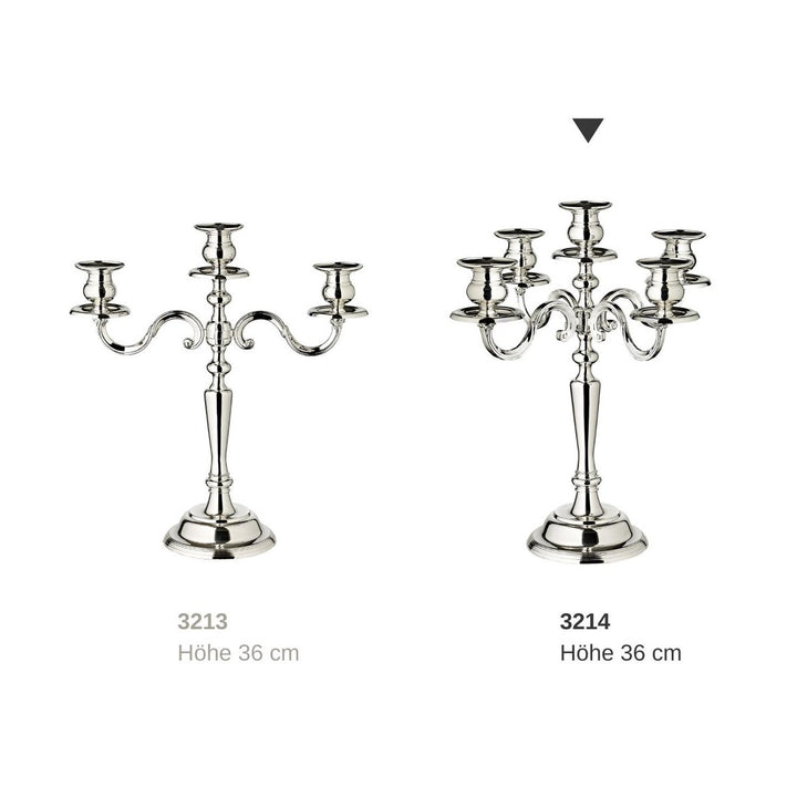 EDZARD CHANDELIER 5 BRAS PALQUE ARGENT 5