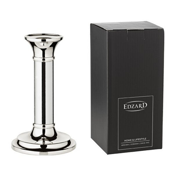 EDZARD Fiona  15 cm  Bougeoir Argenté Anti-Ternissement