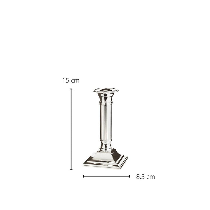 EDZARD Lincoln H15 cm | Bougeoir tige cannelée