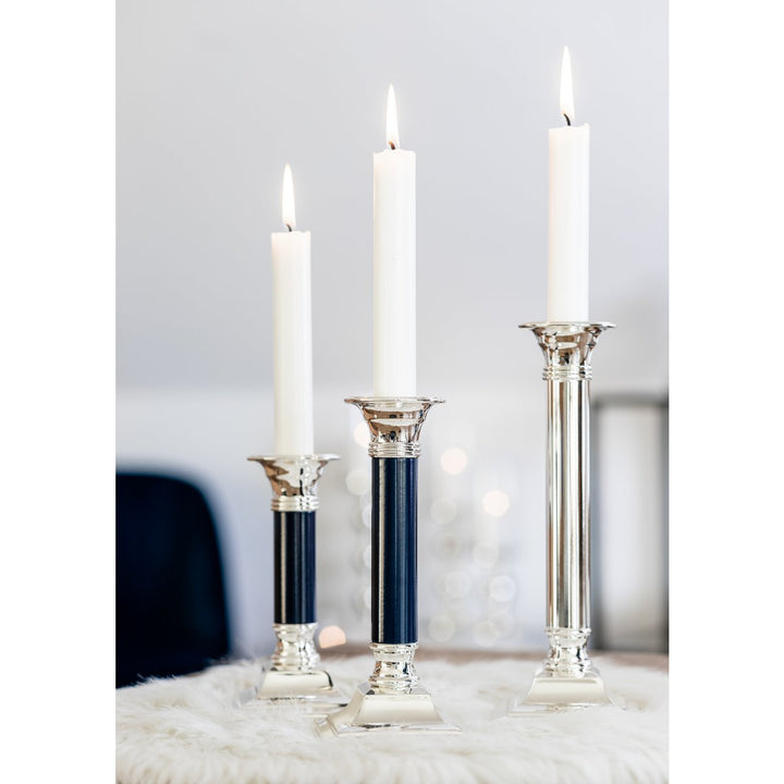 EDZARD Lincoln H 19 cm | Bougeoir Argenté Anti-Ternissement 3