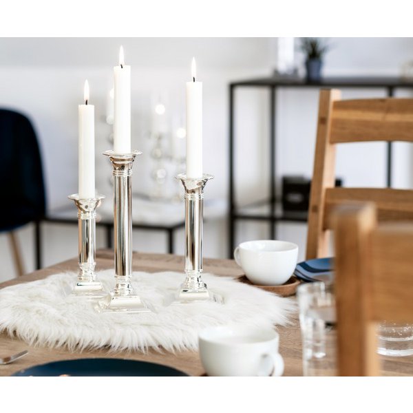 EDZARD Lincoln H 23 cm  Bougeoir Argent