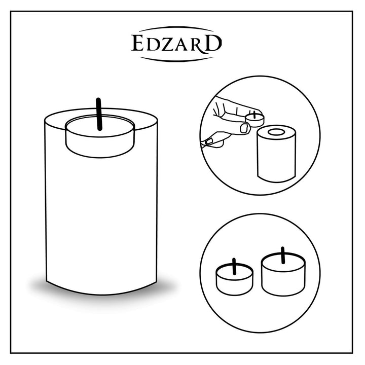 Edzard bougie photophores resistant chaleur CHAUFFE PLAT