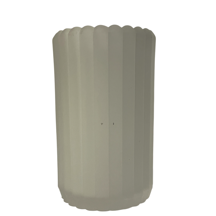 Photophore en Verre Opaque  Cylindrique