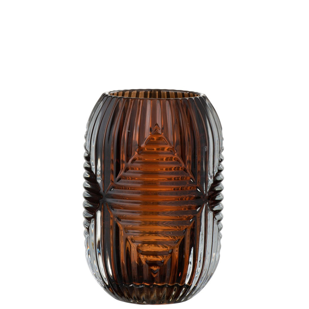 GATSBY | ART DECO PHOTOPHORE VERRE MARRON