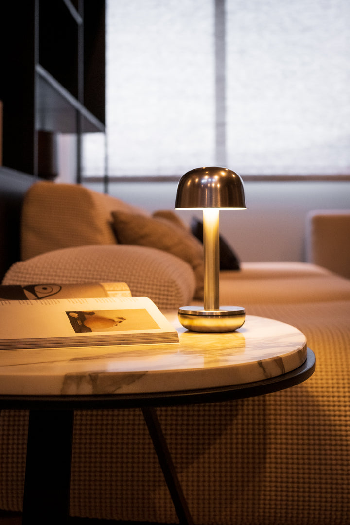 HUMBLE TWO  GOLD (or) | ABATJOUR ALUMINIUM | LAMPE LED RECHARGEABLE
