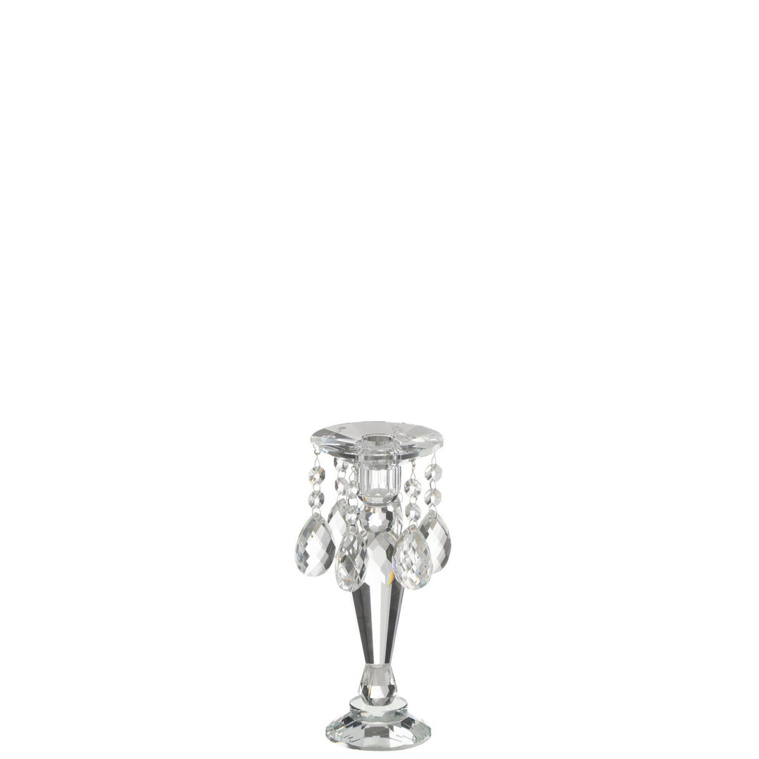 J-Line Bougeoir Louise Cristal Transparent Petit
