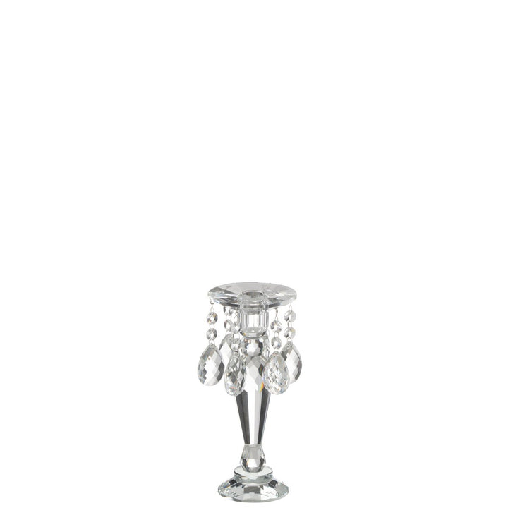 J-Line Bougeoir Louise Cristal Transparent Petit