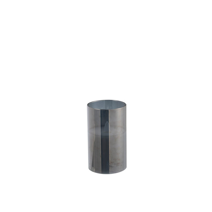 J-Line Lampe Led Brillante Verre Gris P