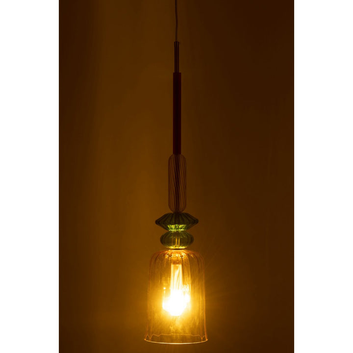 LAMPE SUSPENDUE ZOE EN VERRE COLORE