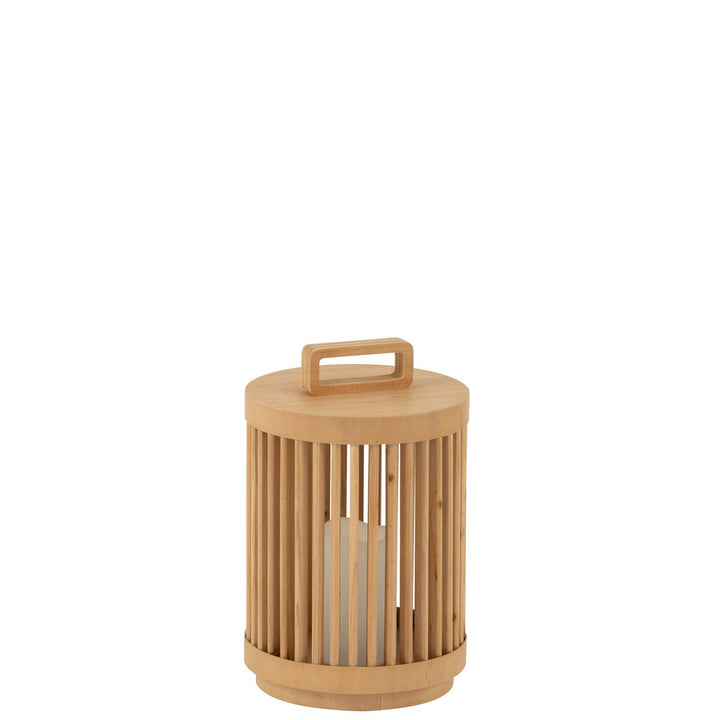 LANTERNE  EN BOIS LED