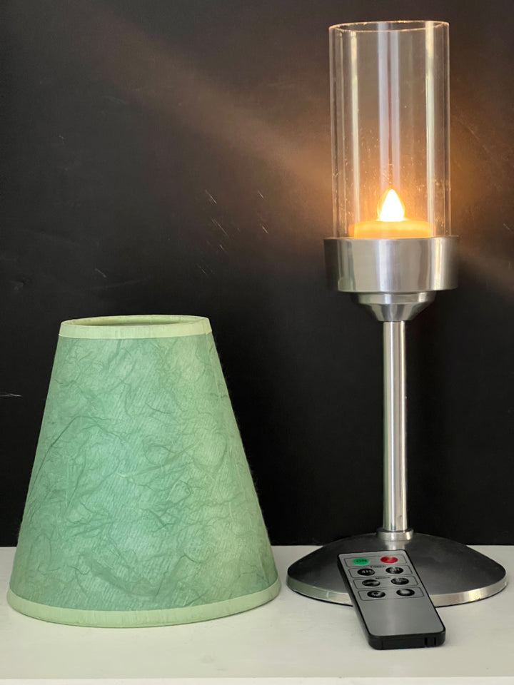 LED RECHARGEABLES CANDLES TABLE LAMP WITH LAMPSHADES