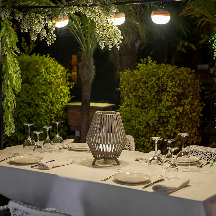 CONTA 30 cm  | Lampe Sans Fil  PVC Recyclé 30 cm  | Rechargeable avec Télécommande