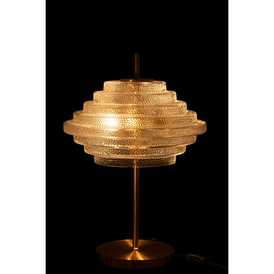 Lampe De Table LED Or Metal/Verre
