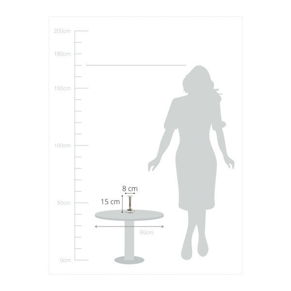 Lincoln H 15 cm  Bougeoir Argenté Anti-Ternissement 5