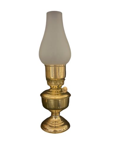 Paire De Lampes à Bougie Vintage - Verre Biseauté, Monture Laiton Et Acier, Fabriquées Au UK