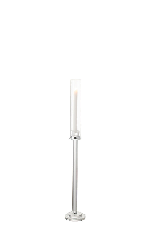 Photophore Moira en verre transparent