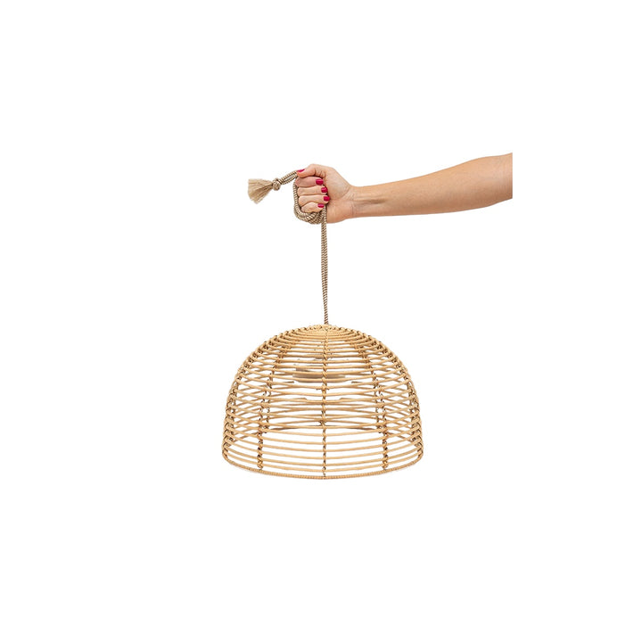 BOSSA| Rattan Cordless Hanging Lamp | Rechargeable and Remote Control