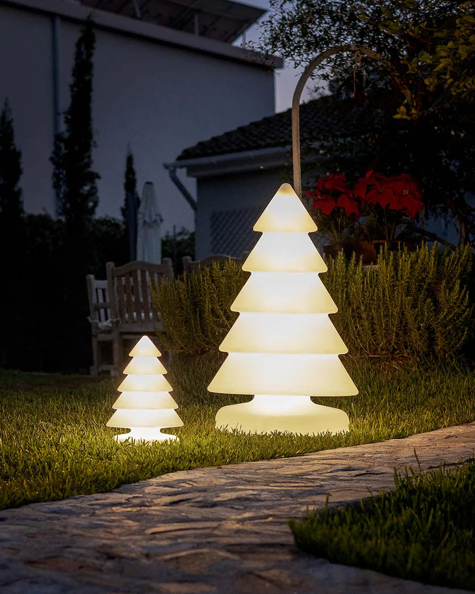 Sapin de Noël lumineux design – Snowy 100rechargeable exterieur