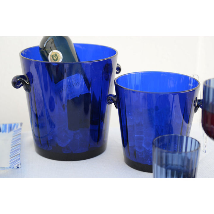 Seau à champagne bleu fonce  en PLASTIQUE