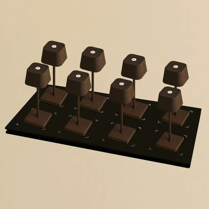 Set Professional - 8 Mini Marron moka & 1 station de charge Qi horeca