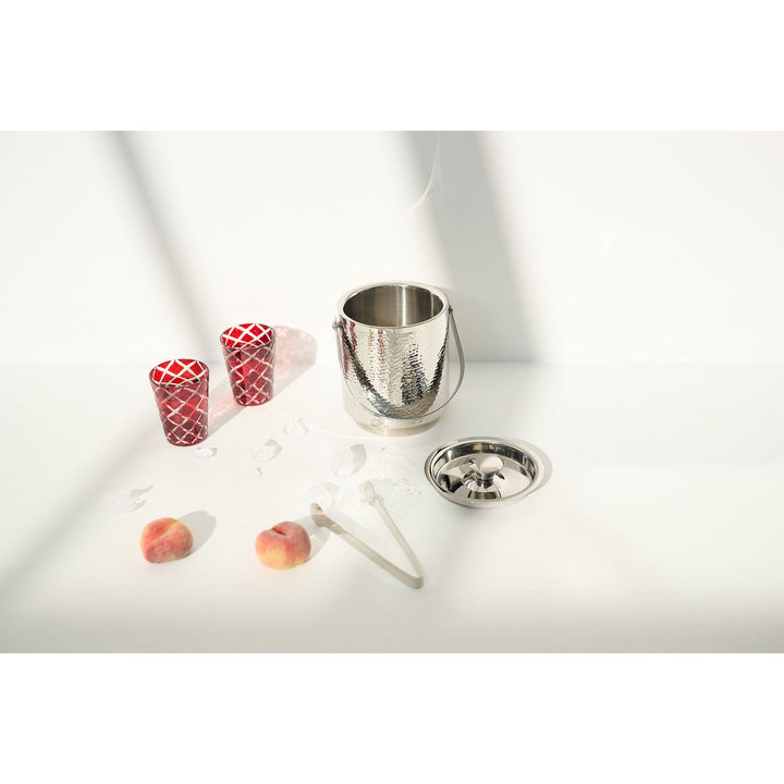 Set de 6 verres en cristal Dio (hauteur 10 cm, capacité 230 ml), rouge rubis, taillés à la main select