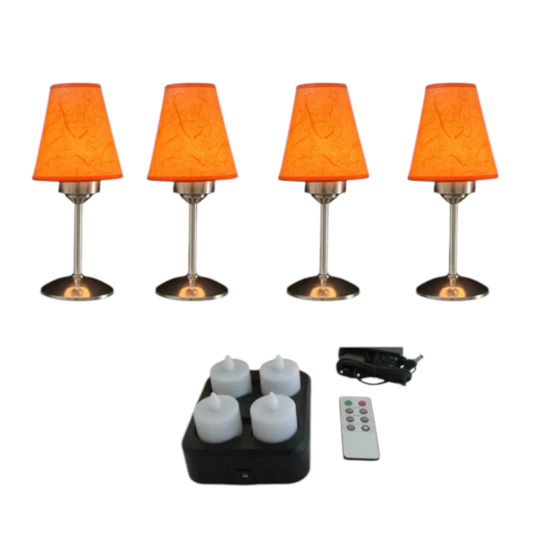 Tafellampen op batterij met led kaarsen