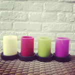 Cerabella R |Photophore en vrai cire Violet