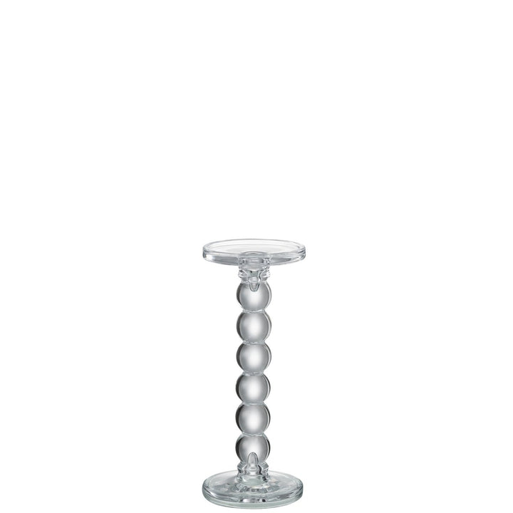 bougeoir en verre bougie pillier et chandelle