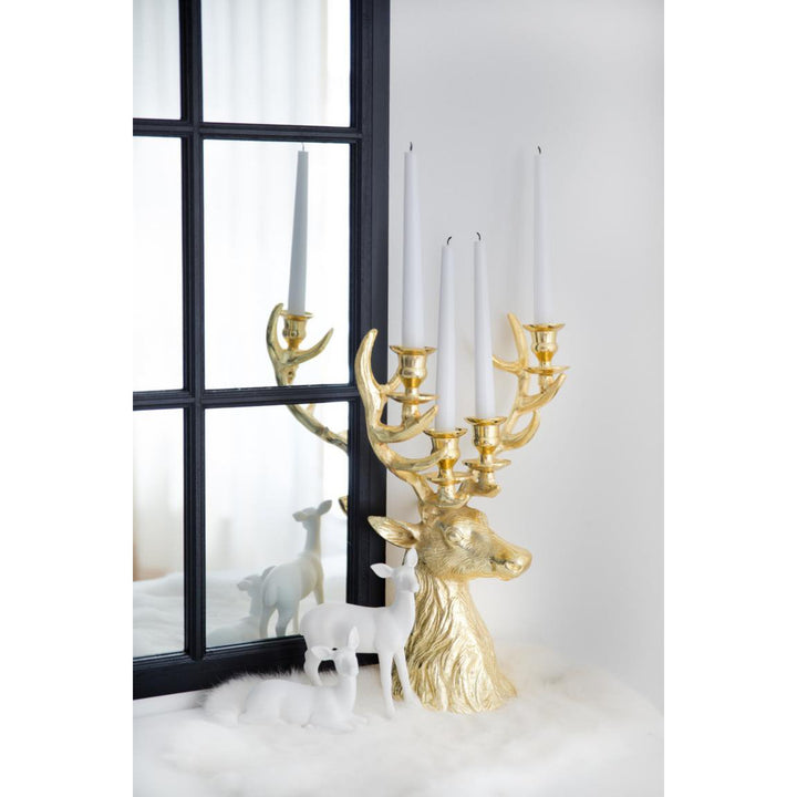 bougeoir renne dore  pour  quatre bougies