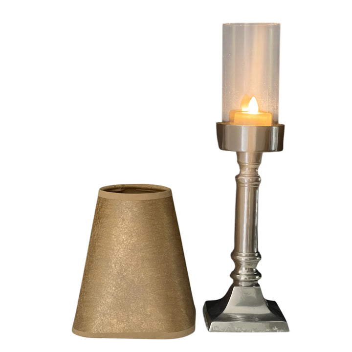 bougies led rechargeables avec lampes abat jour pour horeca