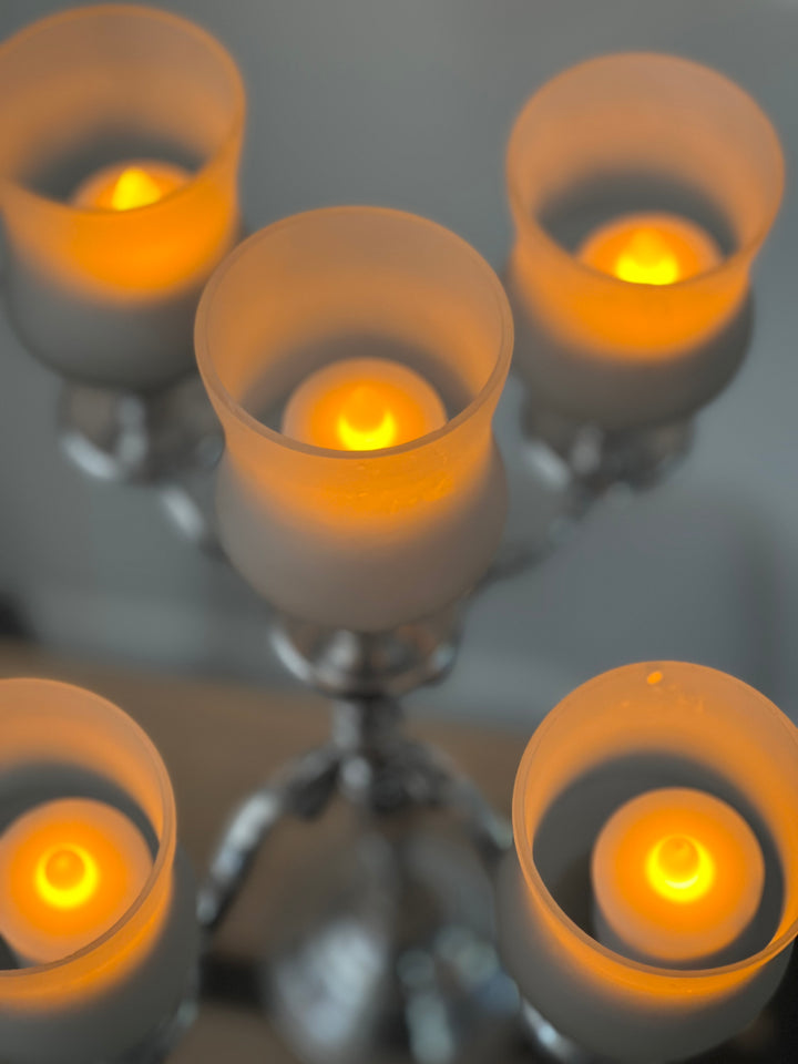 CHANDELIER 5 BRAS | 5 Globes | 80 CM