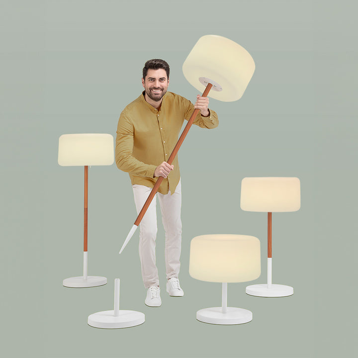 Chloe Plant Lampadaire |  Adjutable | Solaire & Rechargeable