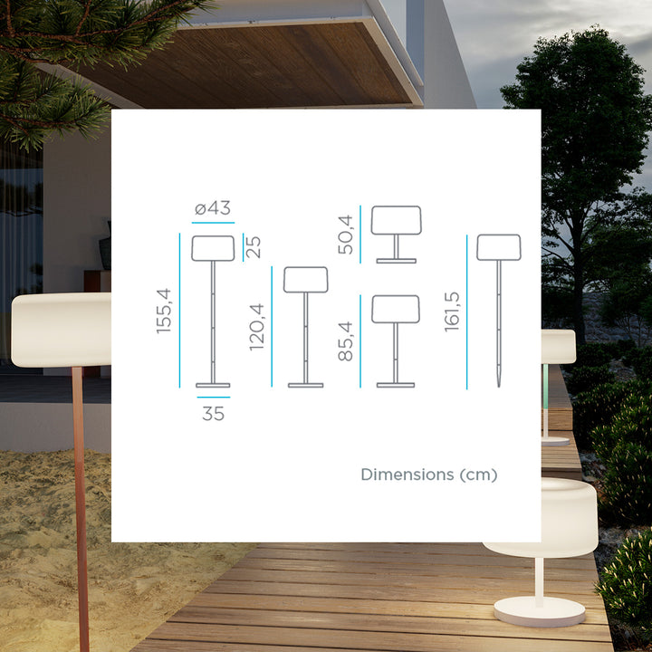 Chloe Plant Lampadaire |  Adjutable | Solaire & Rechargeable
