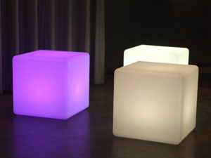 cube led couleur location