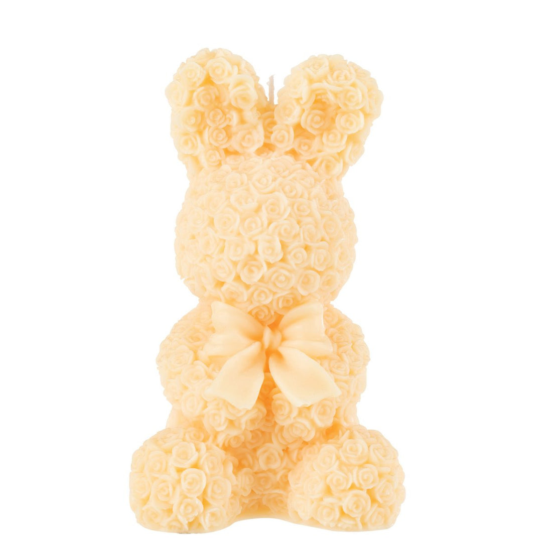 Bougie Lapin en cire jaune clair -Grande taille -25h