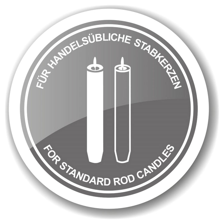 EDZARD Lincoln H 23 cm | Bougeoir tige cannelée | Anti-Ternissement