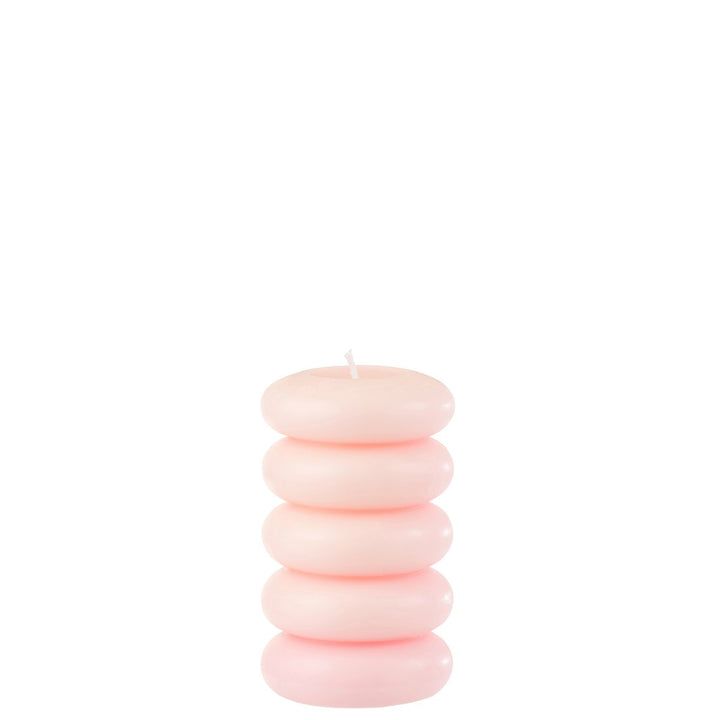 Bougie Macaron Rose Large - 10h