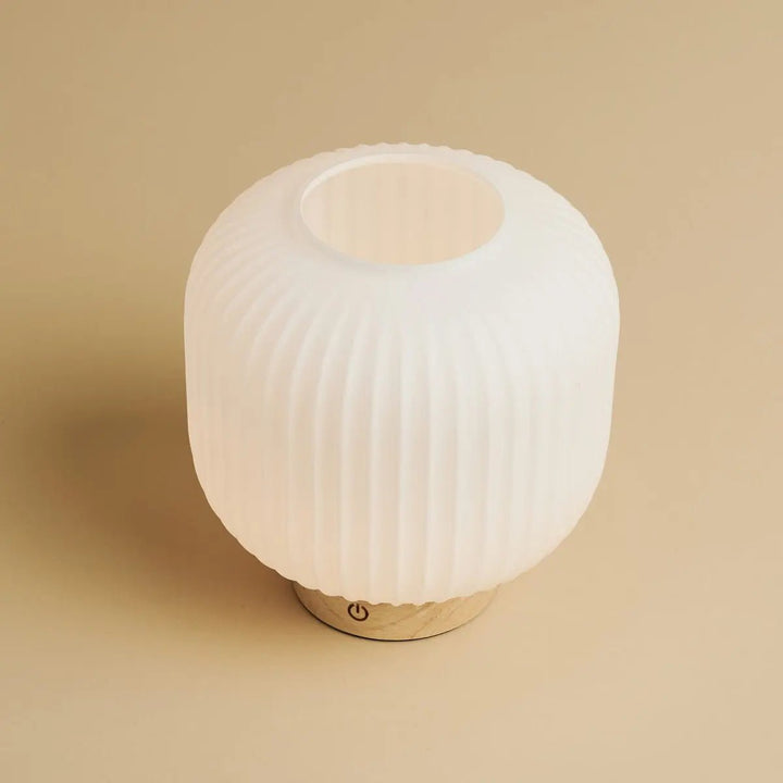 lampe de chevet rechargeable sans fil avec bata jour verre