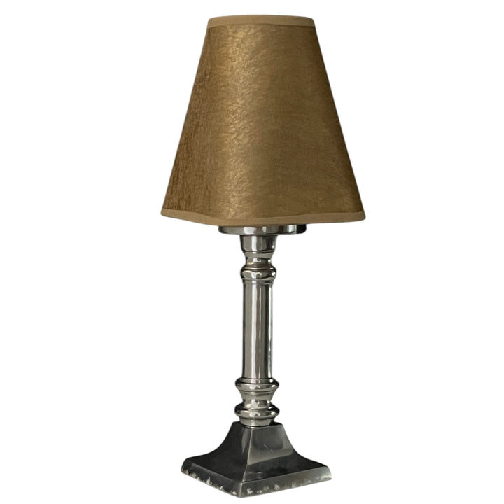 lampes effet bougies LED abev abat jour doré