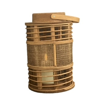 lanterne en rotin naturel