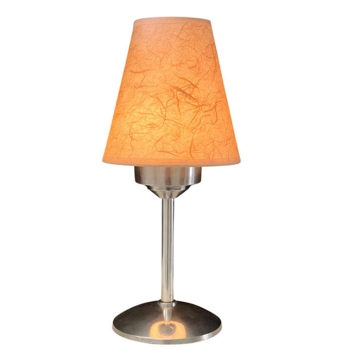 led rechargeable candle lamp with lampshade salmon