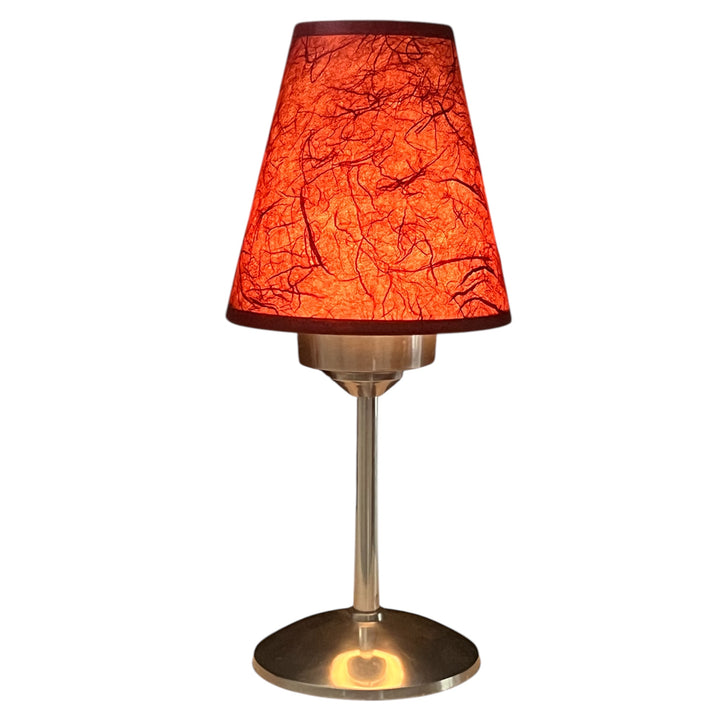 led rechargeable led  blanc chaud chauffe plat avec lampe et abat jour