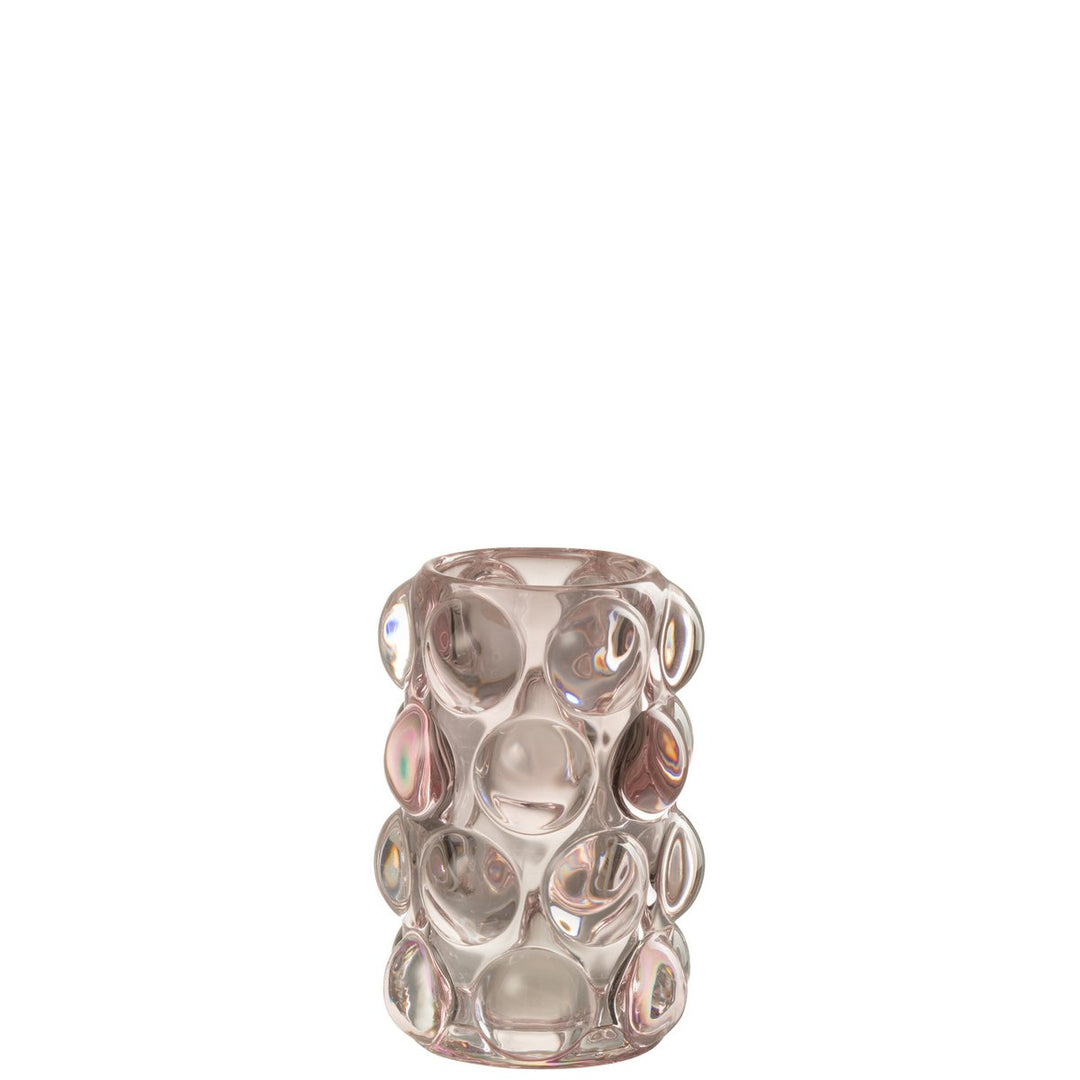 photophore a bulle verre rose J-line