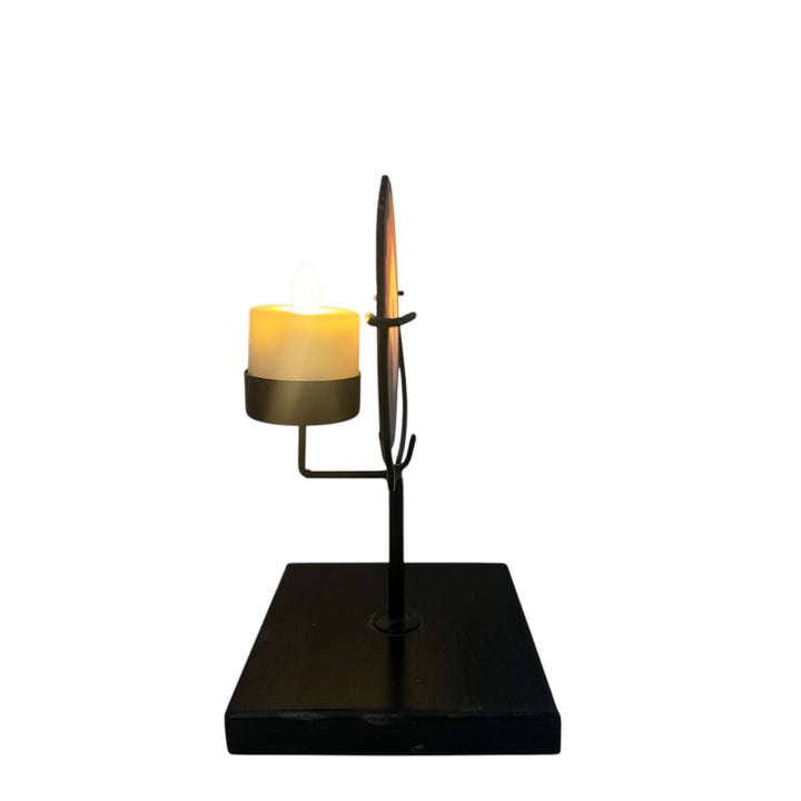 photophore en agate rose pour bougies