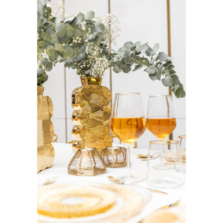 photophore en fil doré