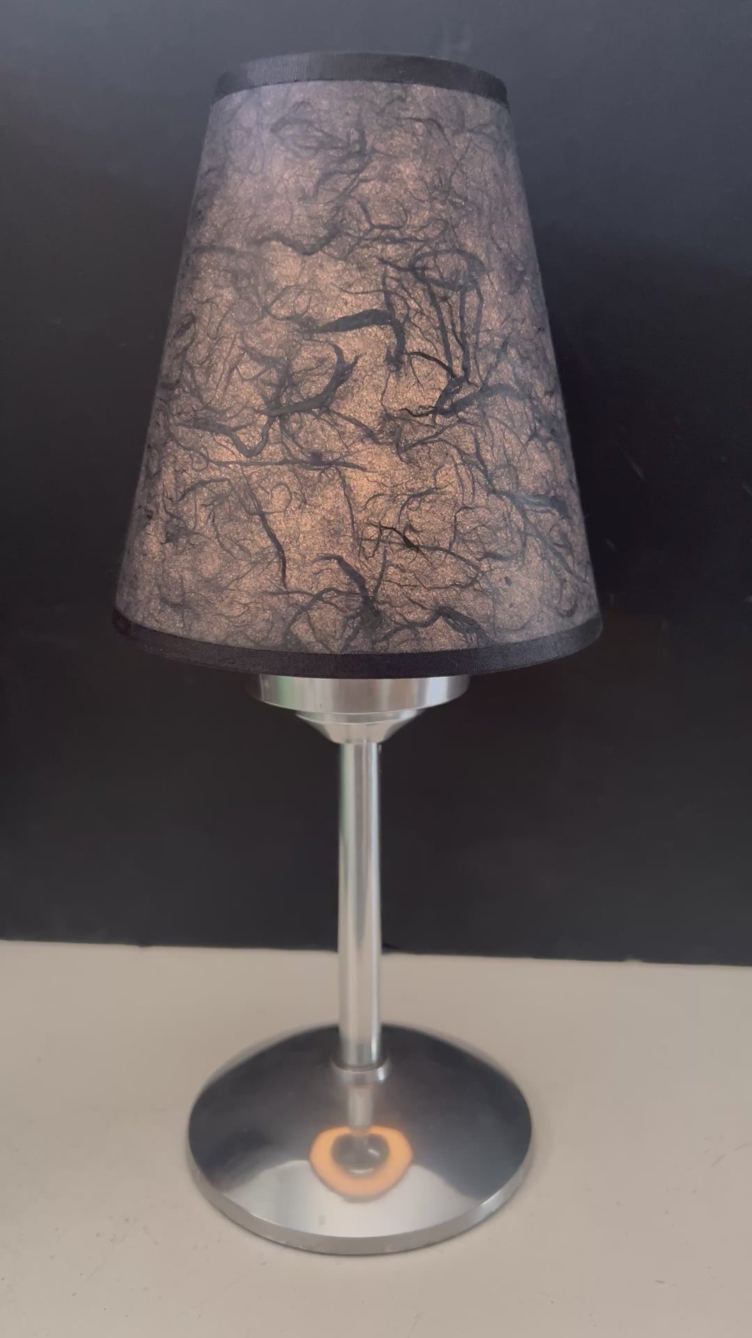 LAMPE EFFET BOUGIES  AVEC ABAT JOUR