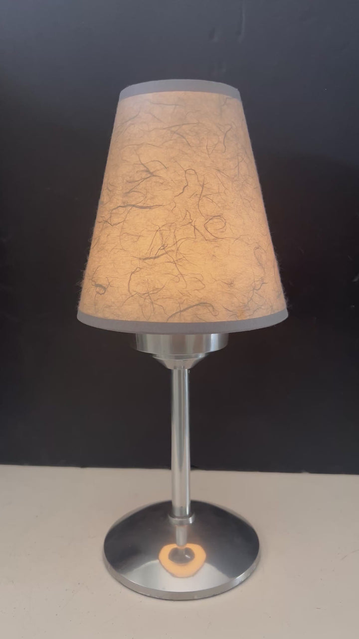 CORDLESS CANDLE LAMPS WITH LAMPSHADES