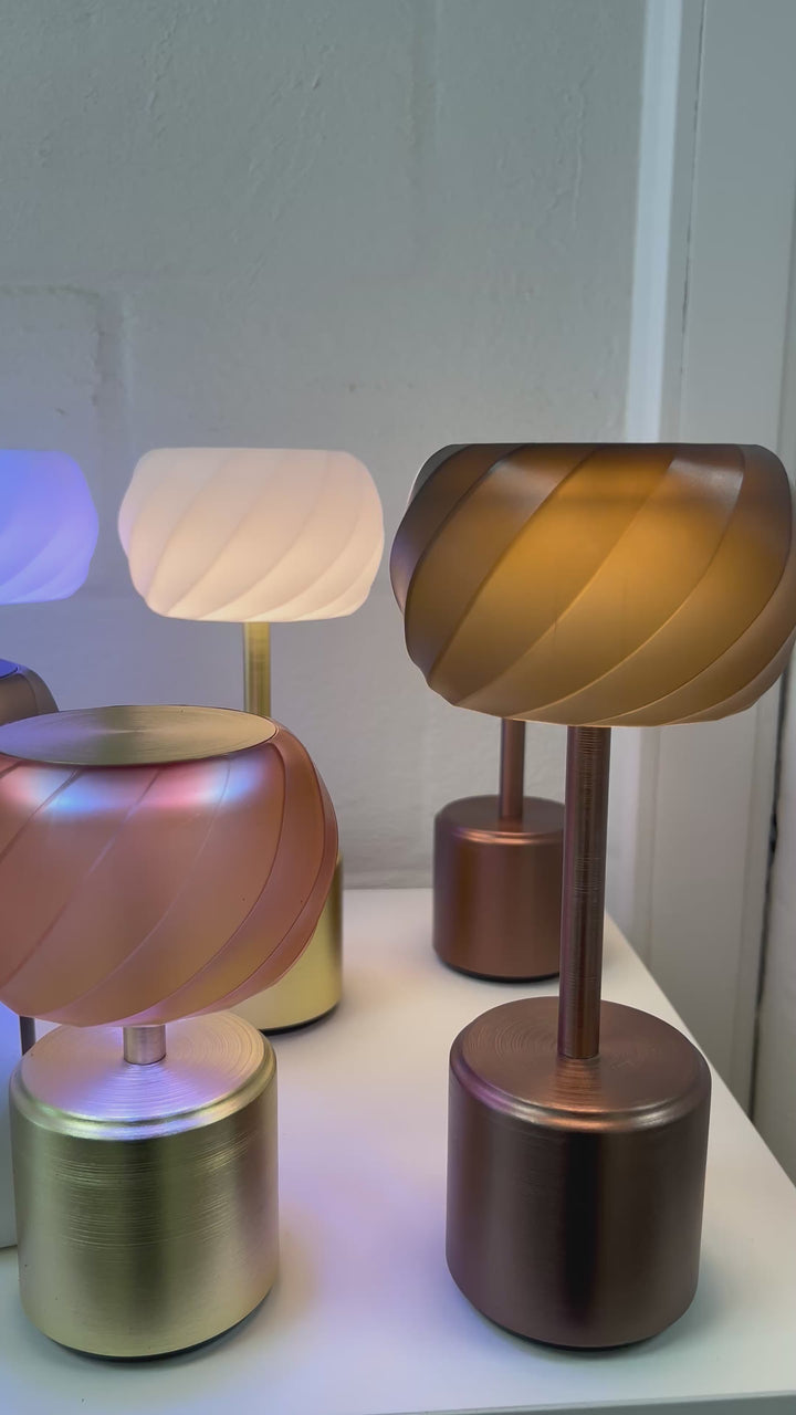 ASTRA TALL| ABAT-JOUR Noir/Gris | COSMOS TALL IMAGILIGHTS   | LAMPE LED RECHARGEABLE