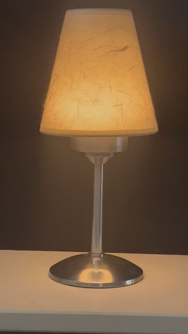 lampes rechargeables sans fil avec abat jour avec bougies led et telecommande