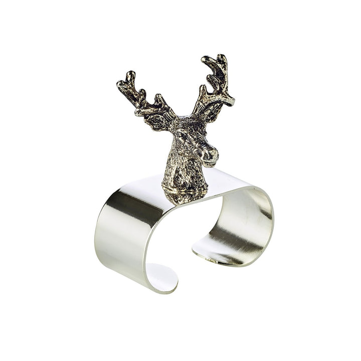 rond de serviette “Cerf” Plaqués argent